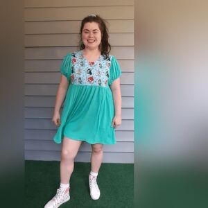 Teal Disney Princess dress from small shop (size XL-XXL)